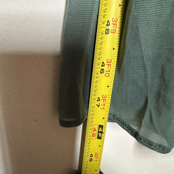 Azazie Sheath Bow Chiffon Dress | Sz A2 | Straight Neckline | ruched body - Picture 7 of 10